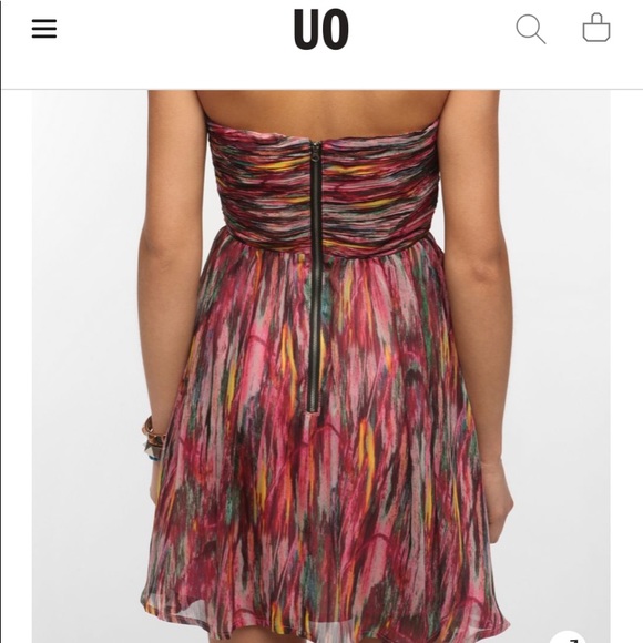 Jack by BB Dakota Watercolor Corset Party Dress - Picture 5 of 8